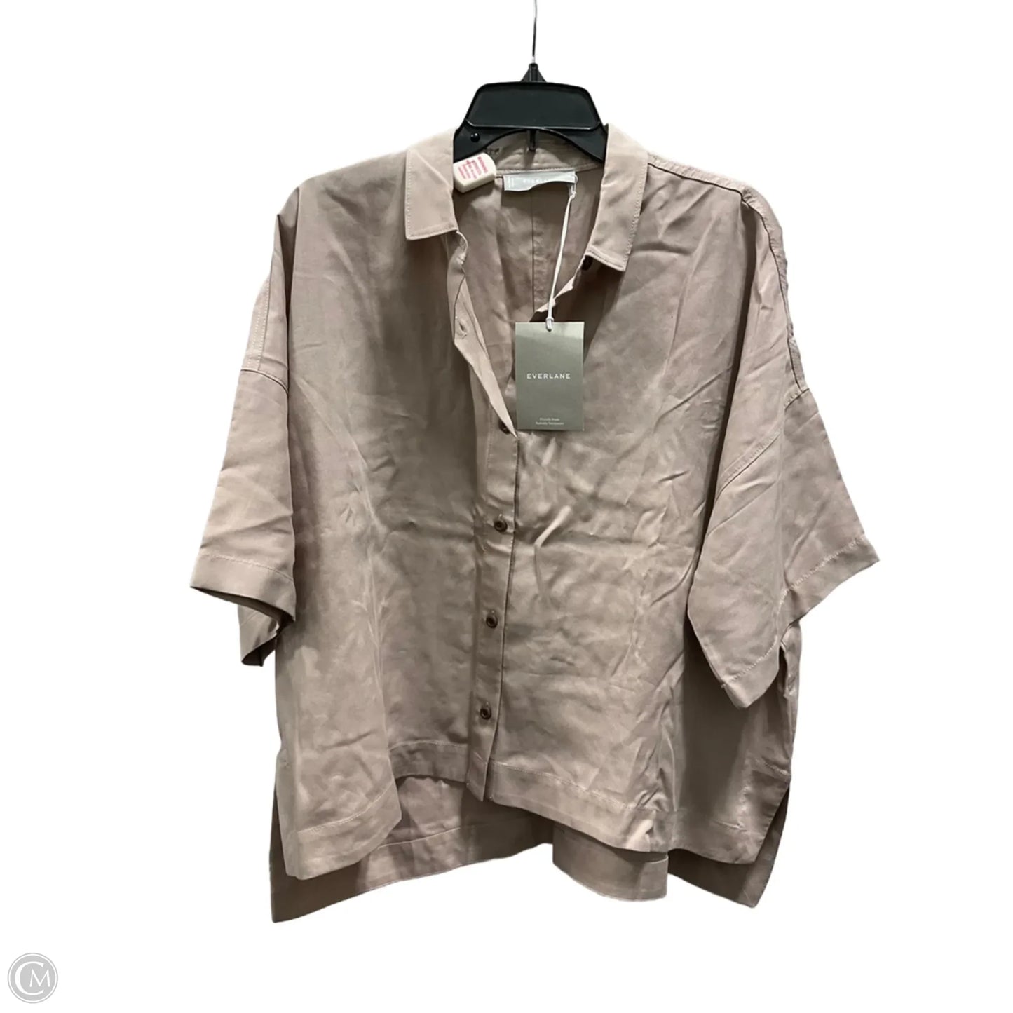 Top Short Sleeve By Everlane In Taupe, Size: L
