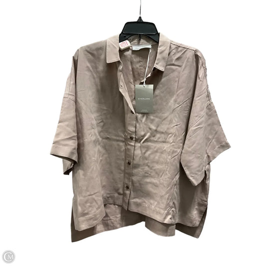 Top Short Sleeve By Everlane In Taupe, Size: L