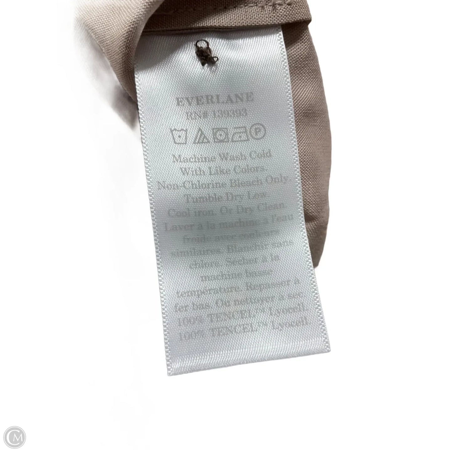 Top Short Sleeve By Everlane In Taupe, Size: L