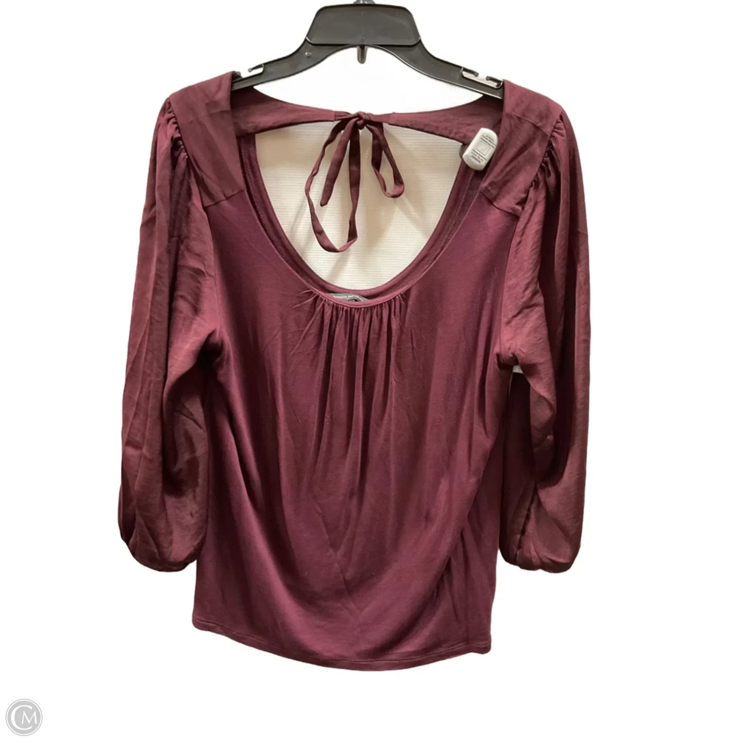 Top Long Sleeve By Banana Republic In Maroon, Size: S