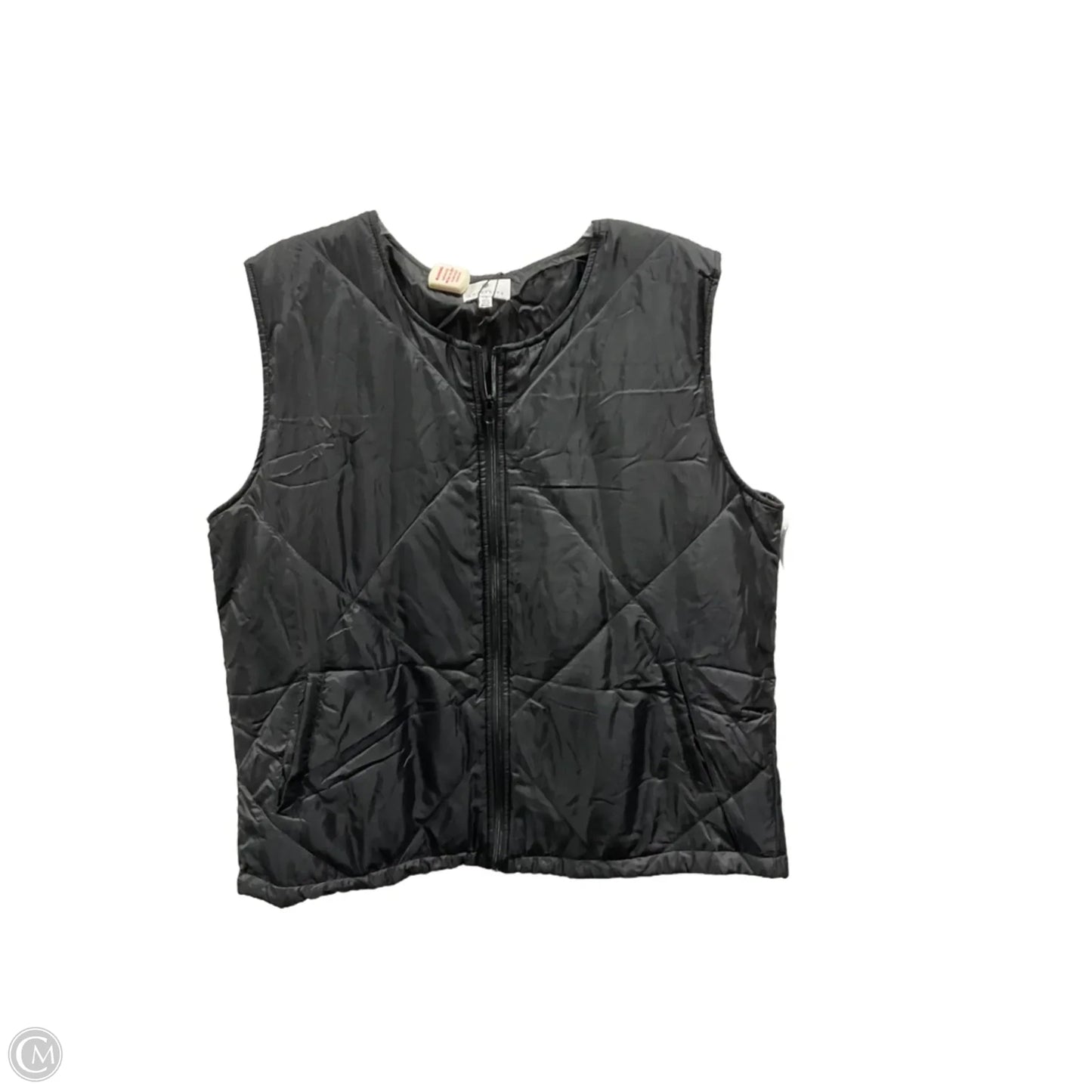 Vest Puffer & Quilted By Socialite In Black, Size: L