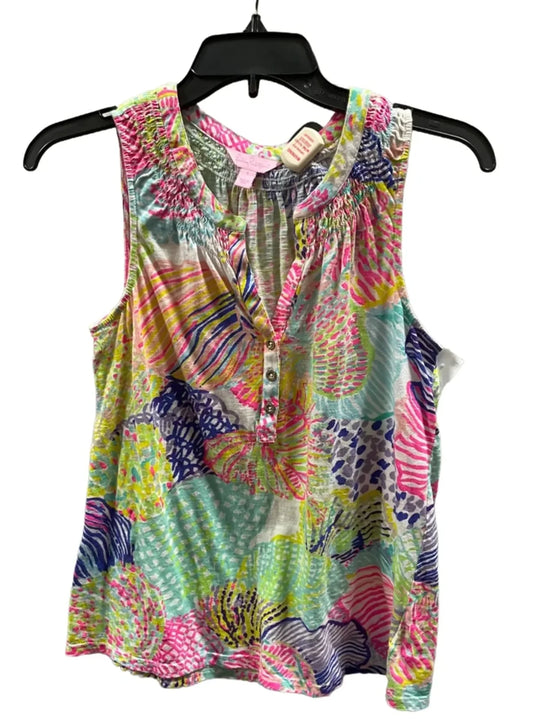 Top Sleeveless Designer By Lilly Pulitzer In Multi-colored, Size: S
