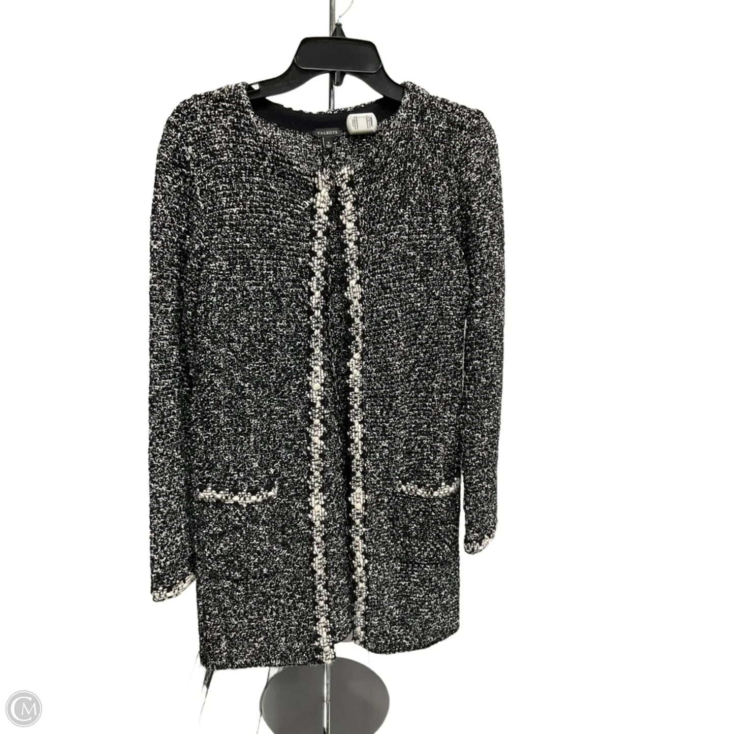 Sweater Cardigan By Talbots In Black, Size: S