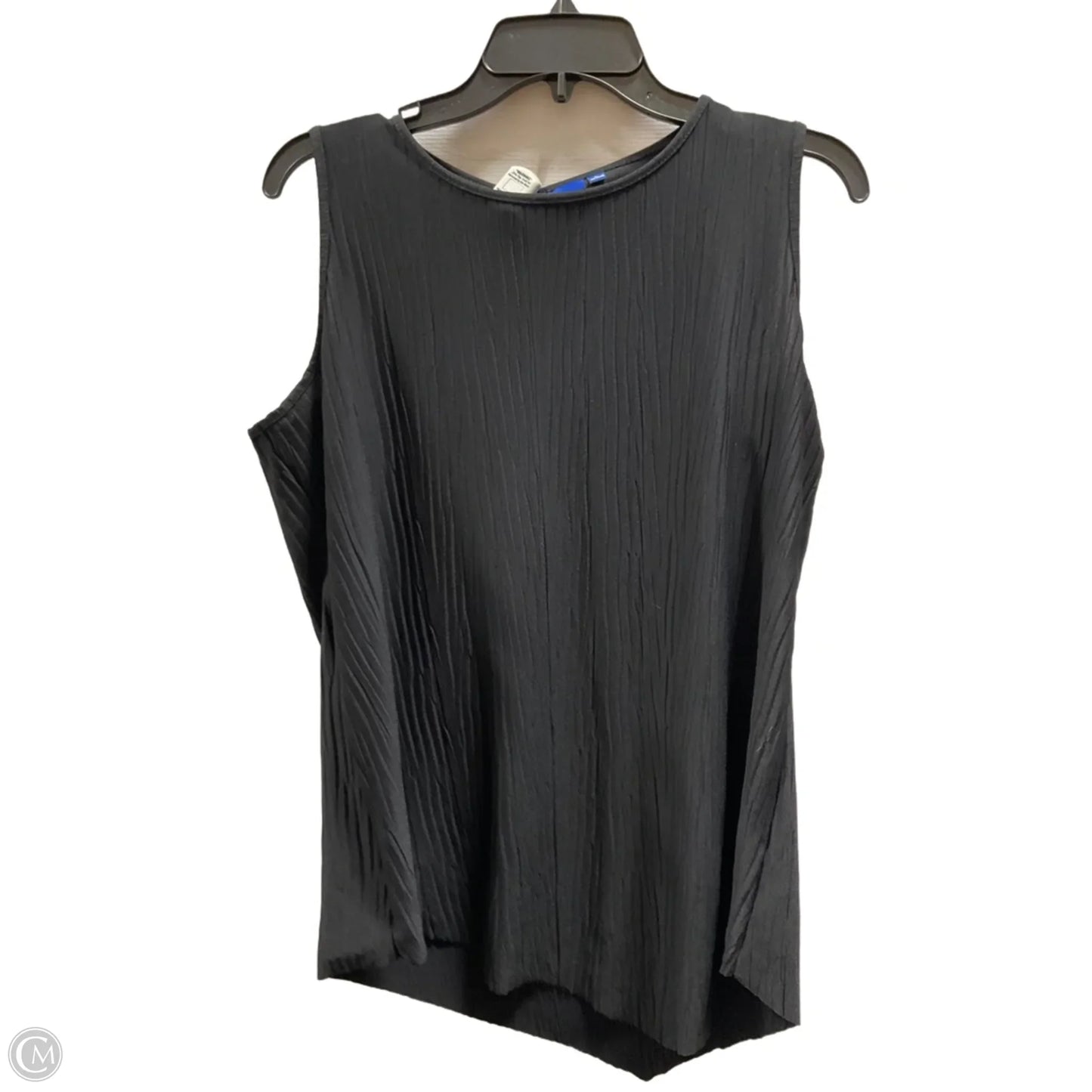 Top Sleeveless By Apt 9 In Black, Size: L