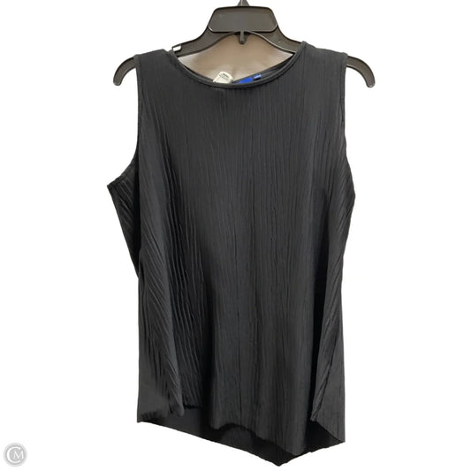 Top Sleeveless By Apt 9 In Black, Size: L