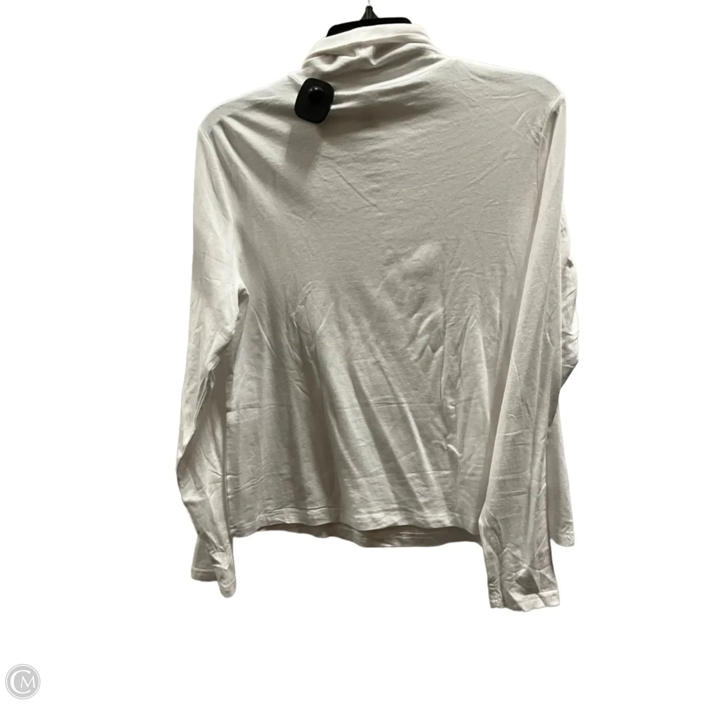 Top Long Sleeve Basic By Clothes Mentor In White, Size: M
