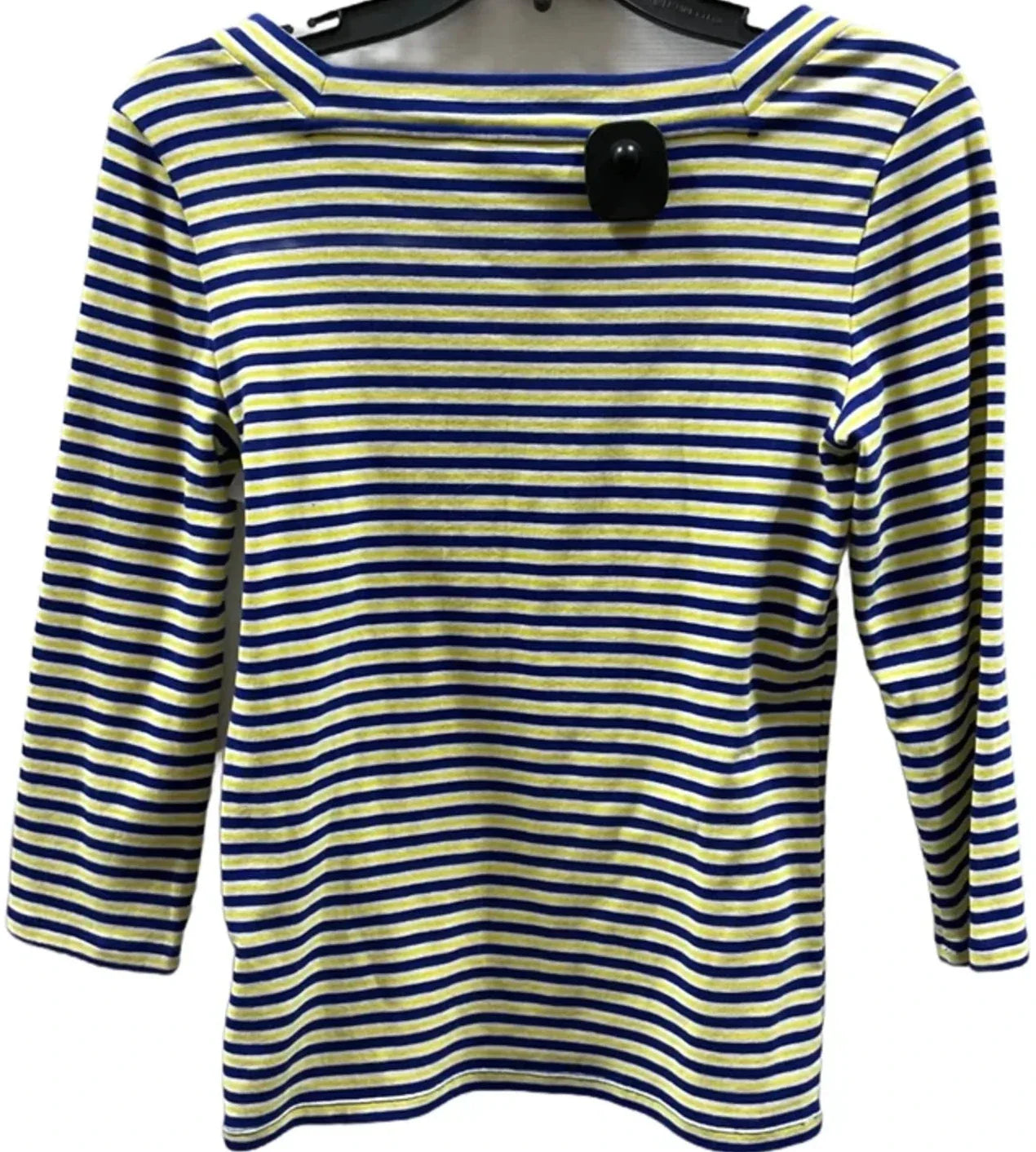 Top 3/4 Sleeve By Lauren By Ralph Lauren In Striped Pattern, Size: M