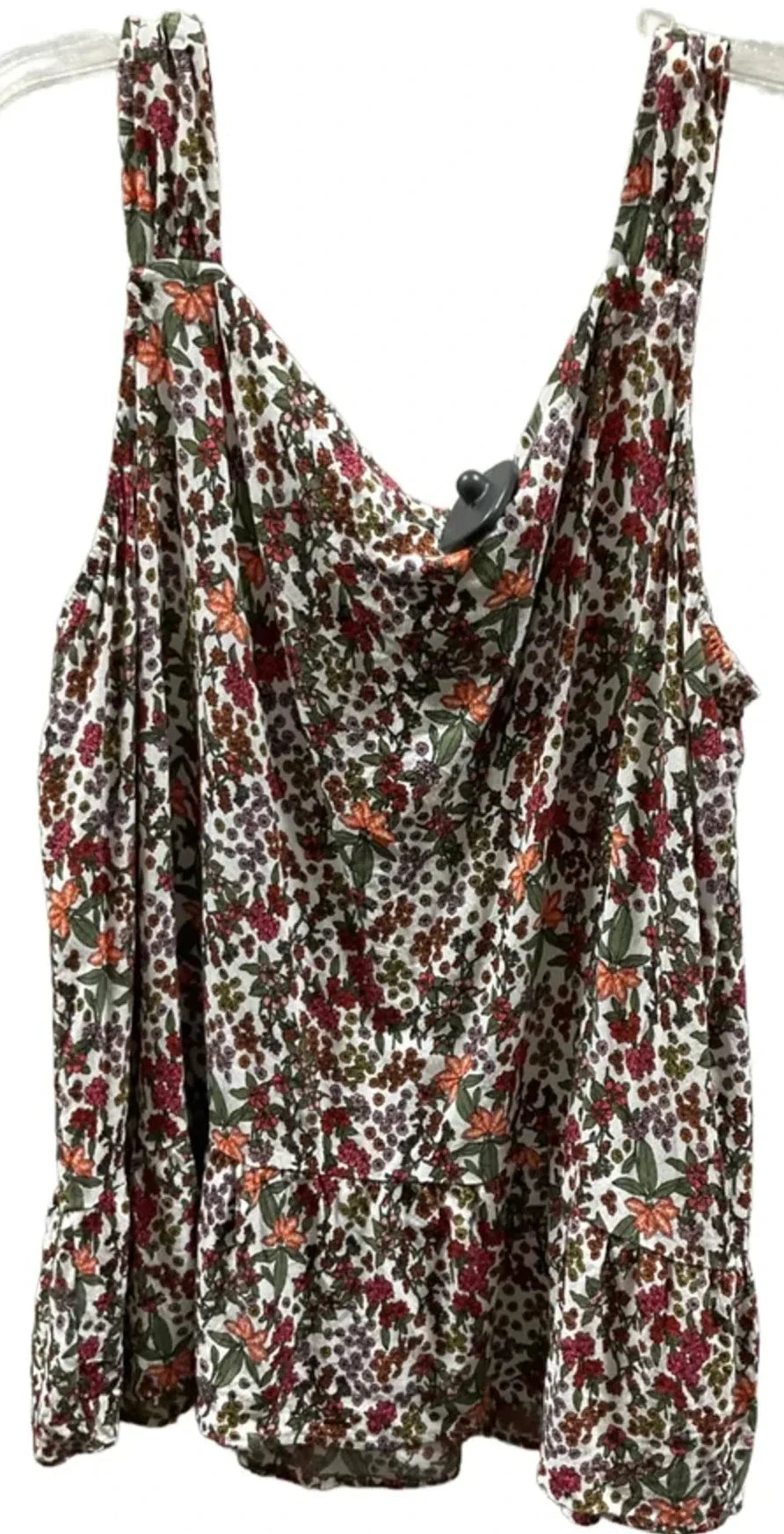 Top Sleeveless By Loft In Floral Print, Size: 1x