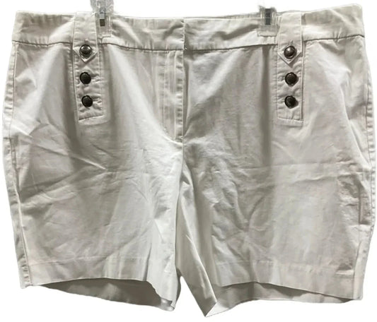 Shorts By Talbots In White, Size: 20