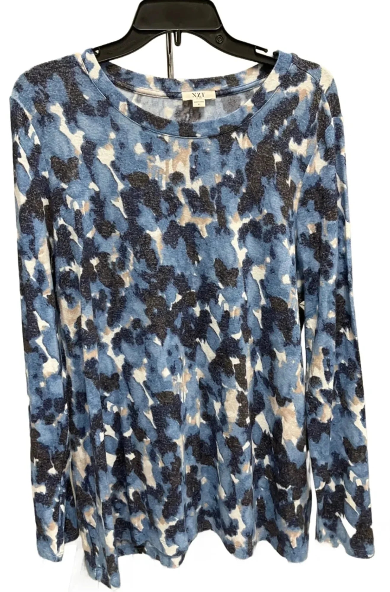 Top Long Sleeve By Nic + Zoe In Blue, Size: Xl