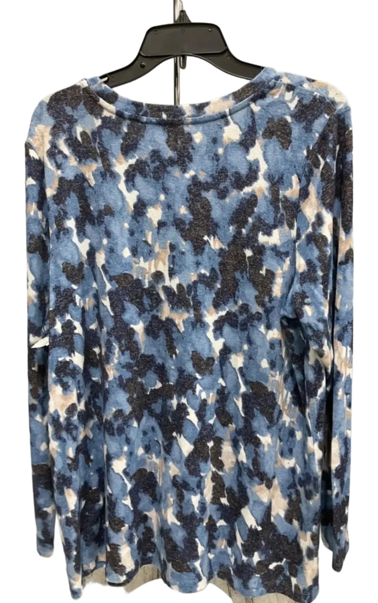 Top Long Sleeve By Nic + Zoe In Blue, Size: Xl