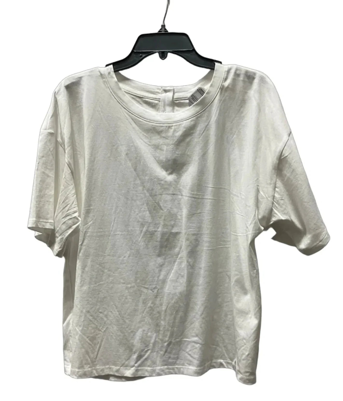 Top Short Sleeve By Talbots In White, Size: Xl