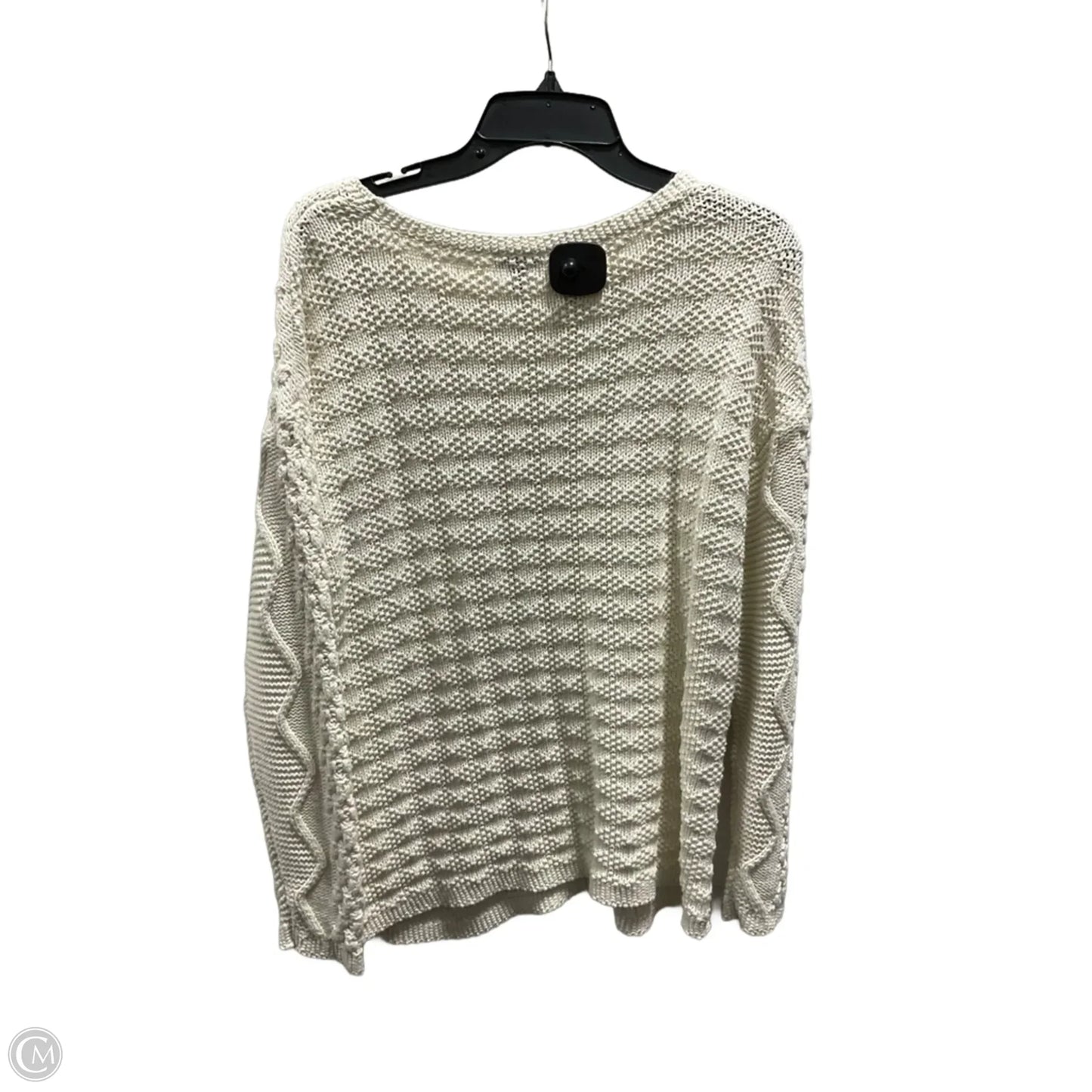 Sweater By Talbots In White, Size: L