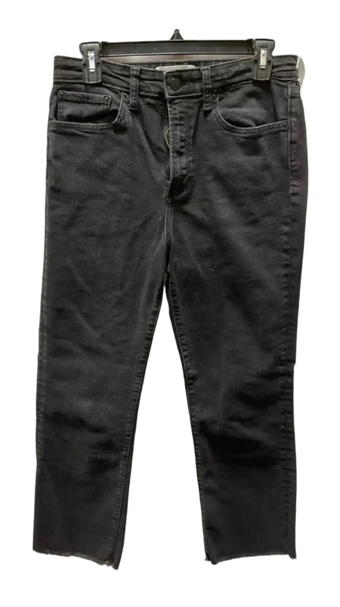 Jeans Straight By Zara In Black, Size: 8