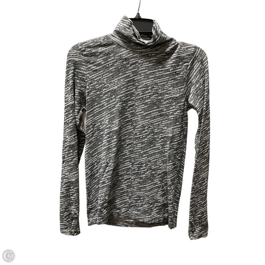 Athletic Top Long Sleeve Collar By Athleta In Black, Size: S