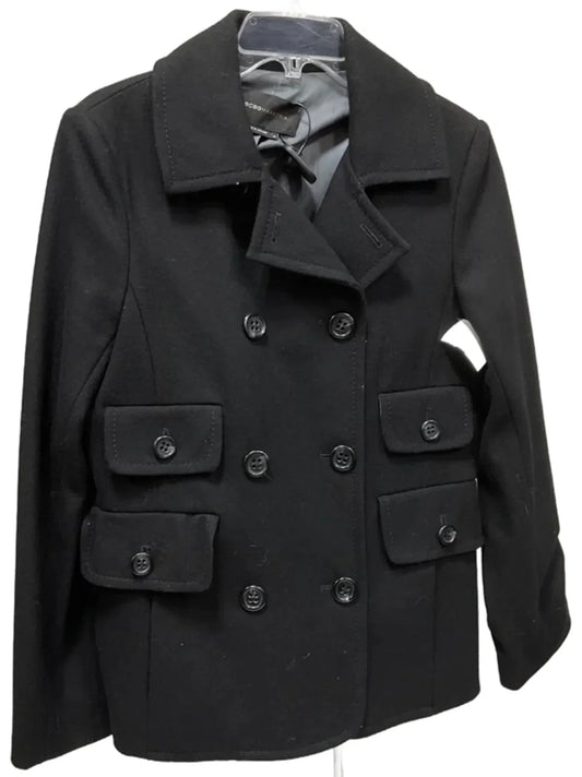 Coat Peacoat By Bcbgmaxazria In Black, Size: M