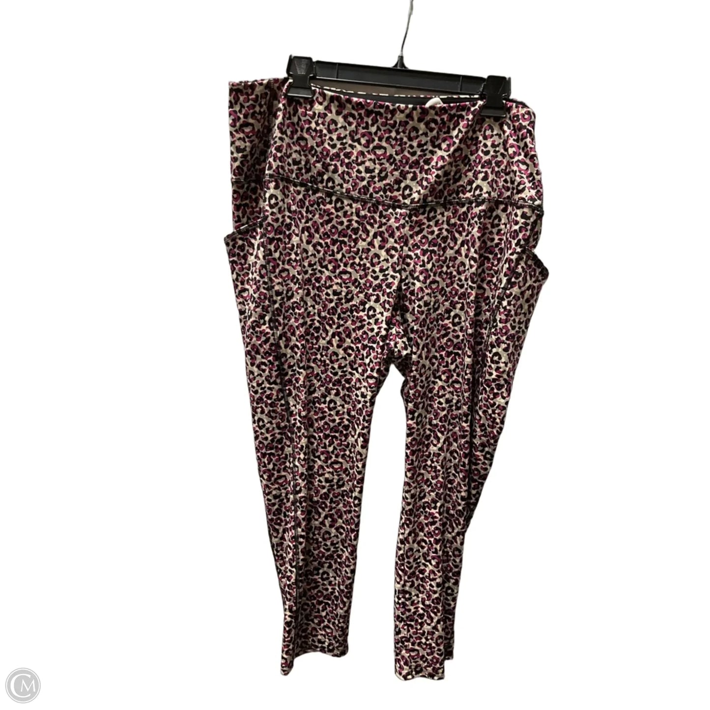 Athletic Leggings By Chicos In Animal Print, Size: 1x
