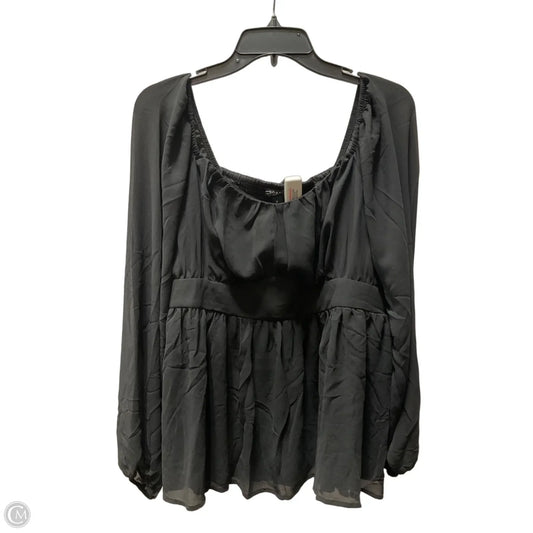 Top Long Sleeve By Torrid In Black, Size: L