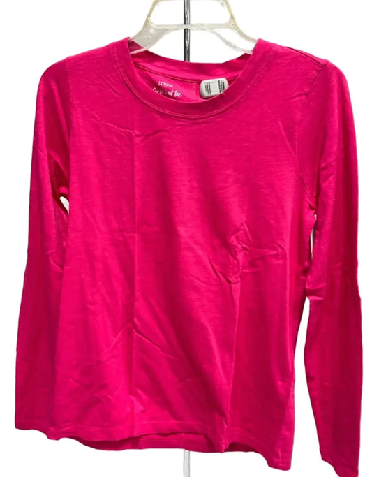 Top Long Sleeve Basic By J. Crew In Pink, Size: S