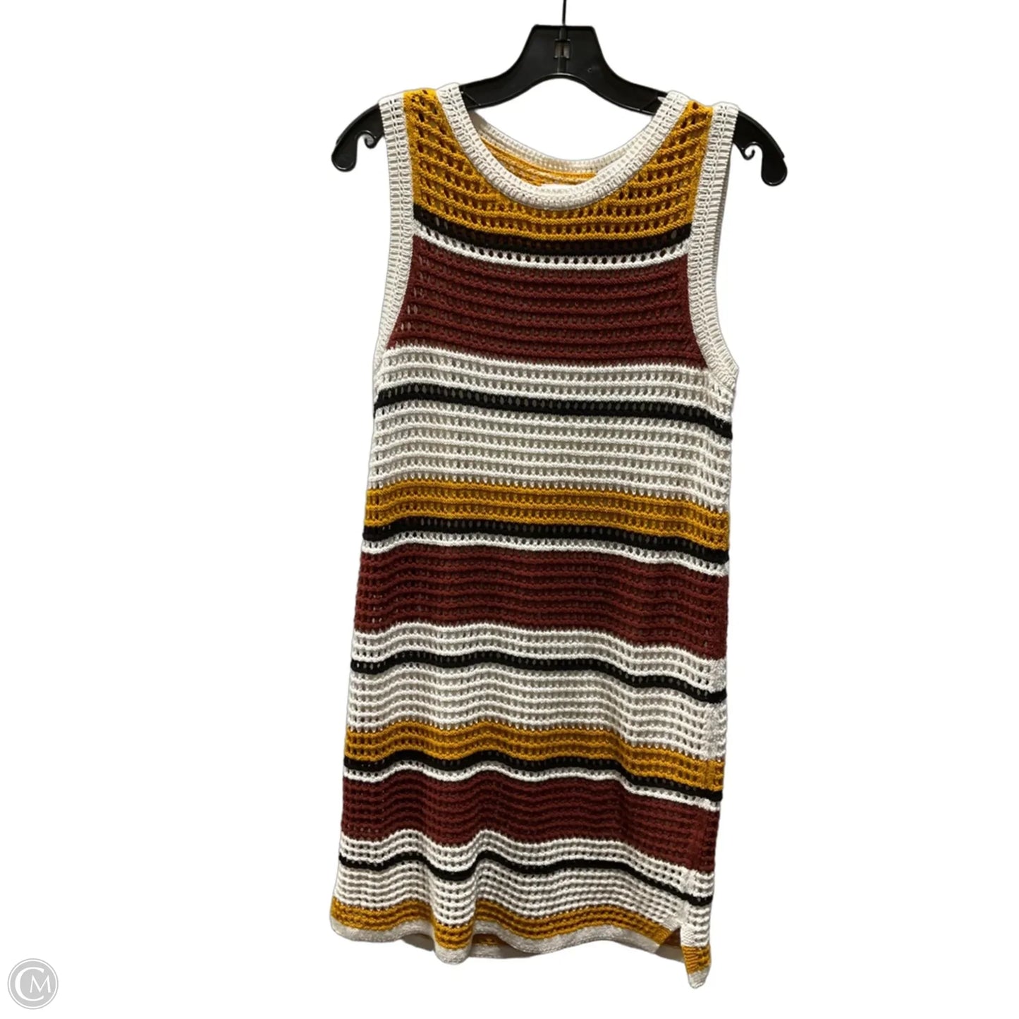 Dress Casual Short By Nine West In Striped Pattern, Size: M