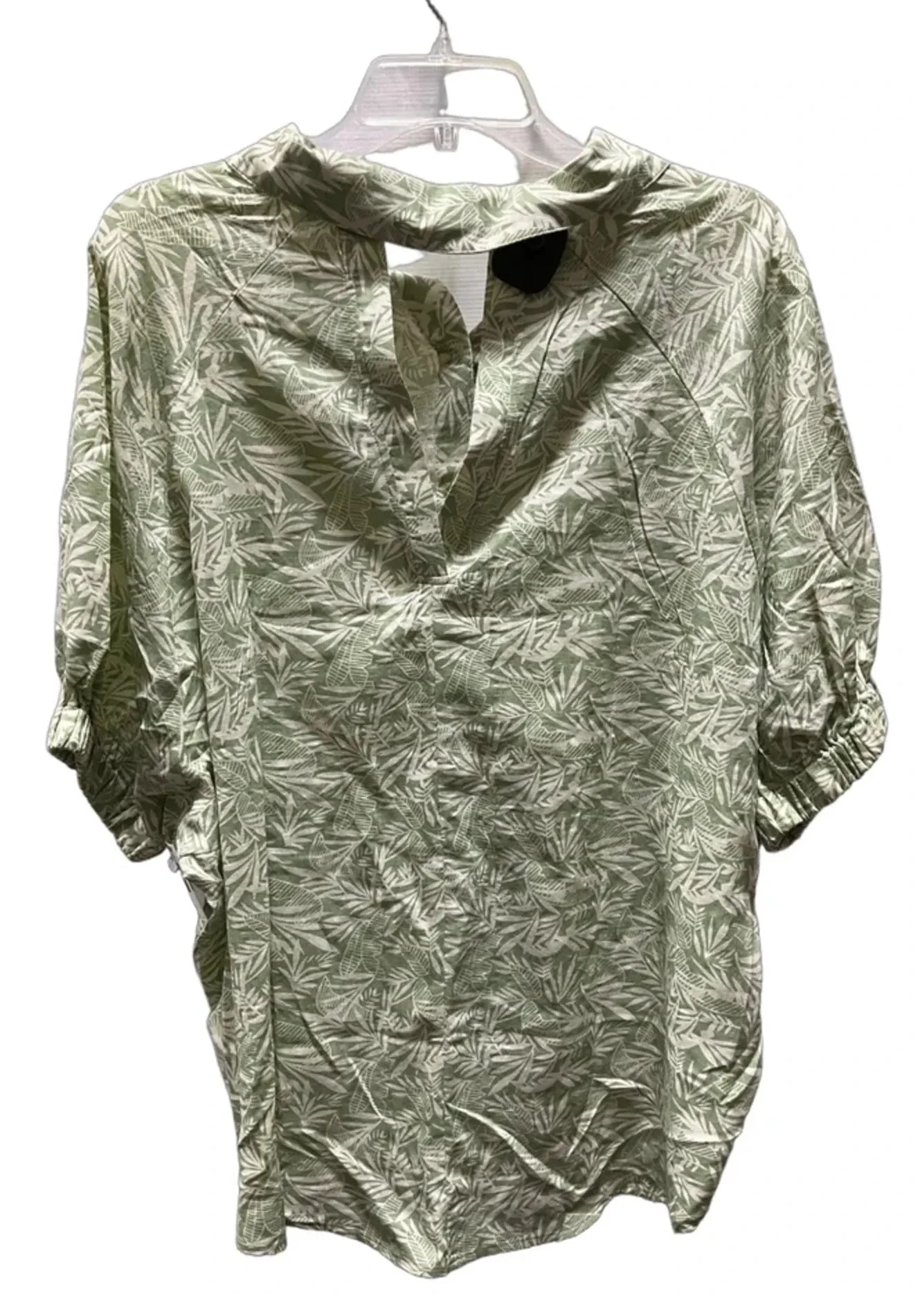 Top Short Sleeve By New In In Green, Size: M