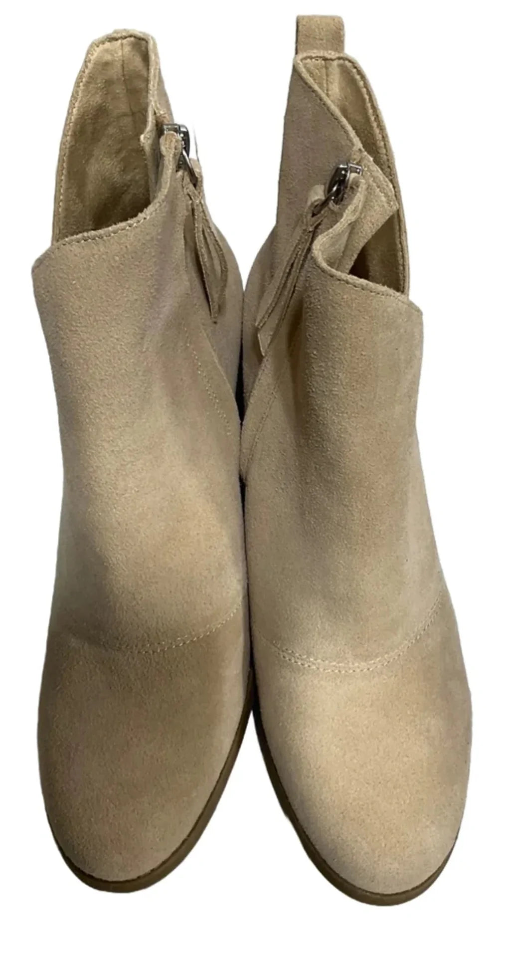 Boots Ankle Heels By Toms In Cream, Size: 11