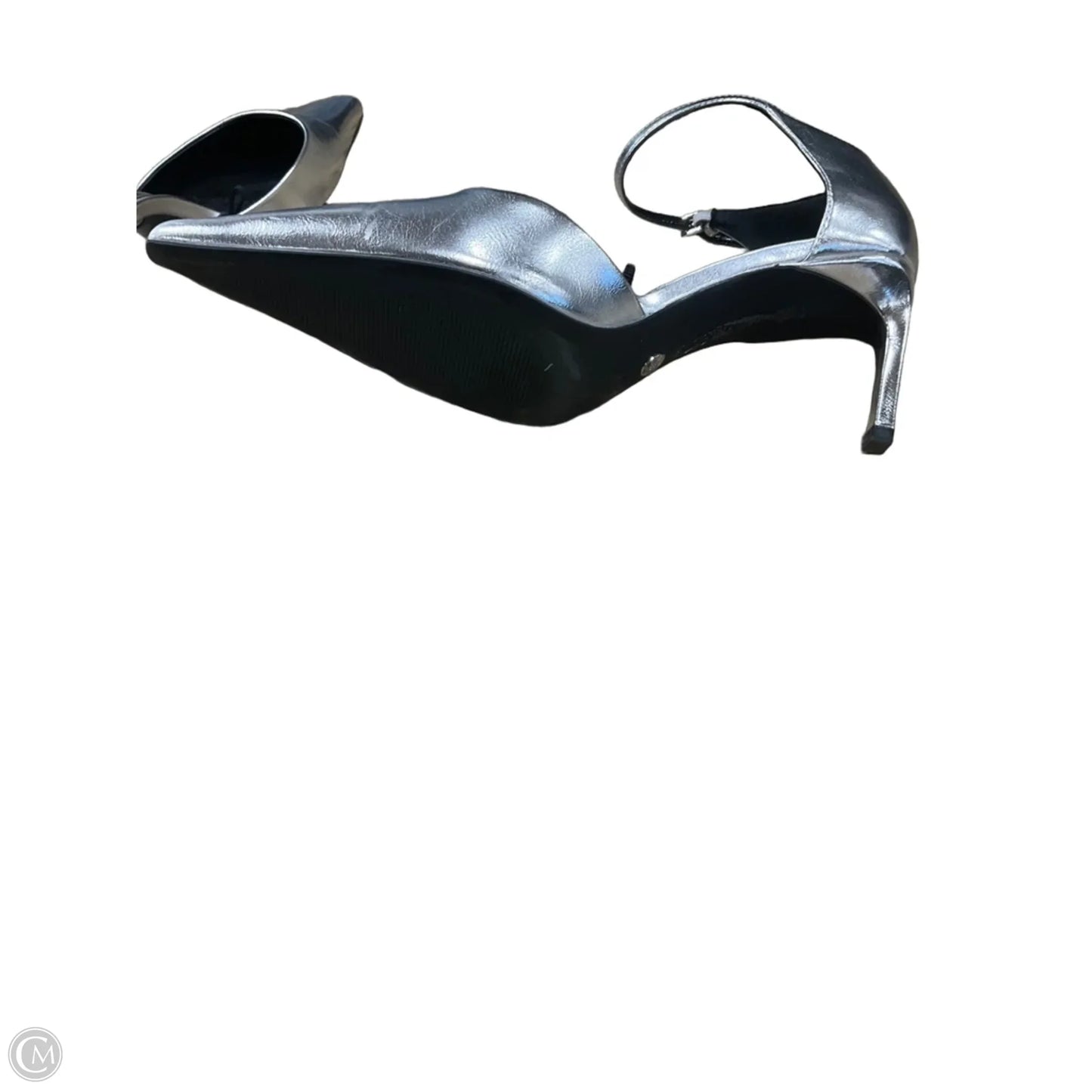 Shoes Heels Kitten By Zara In Silver, Size: 10