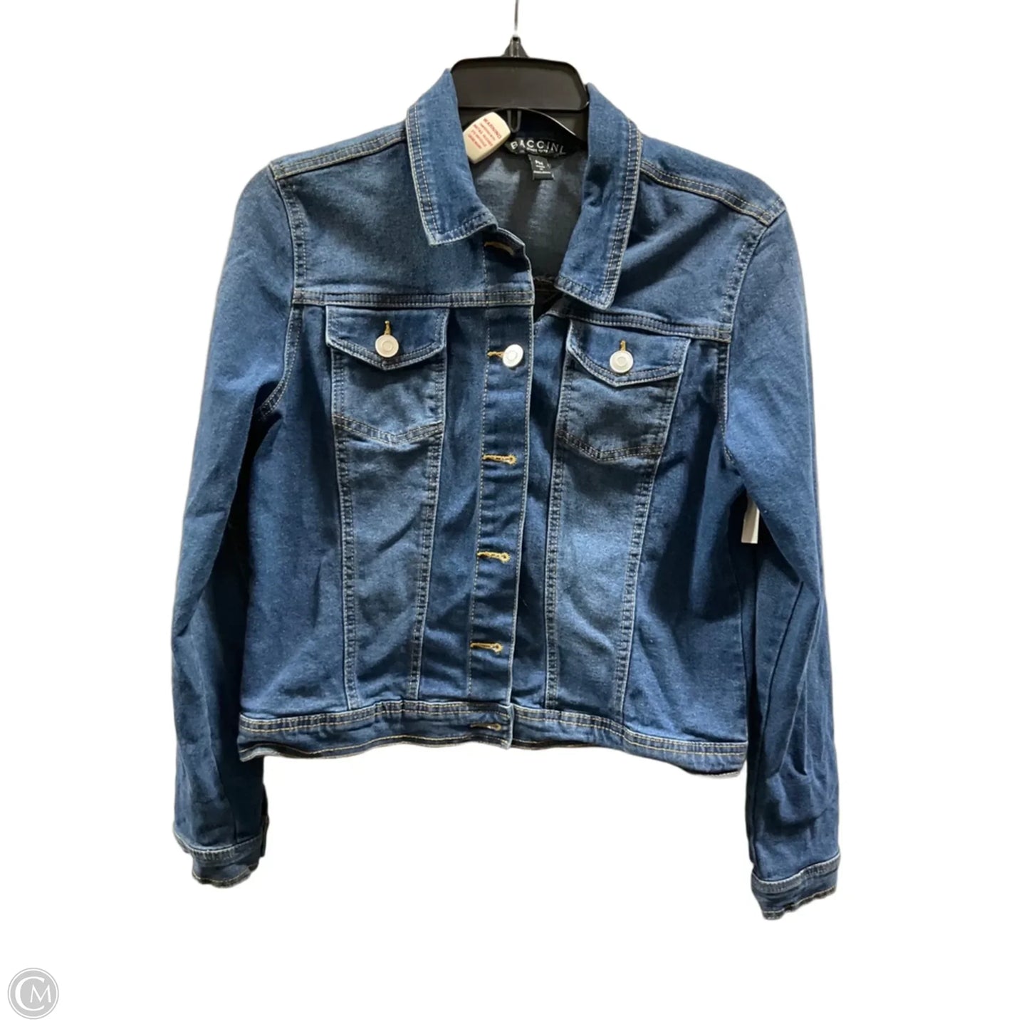 Jacket Denim By Baccini In Blue, Size: Mp