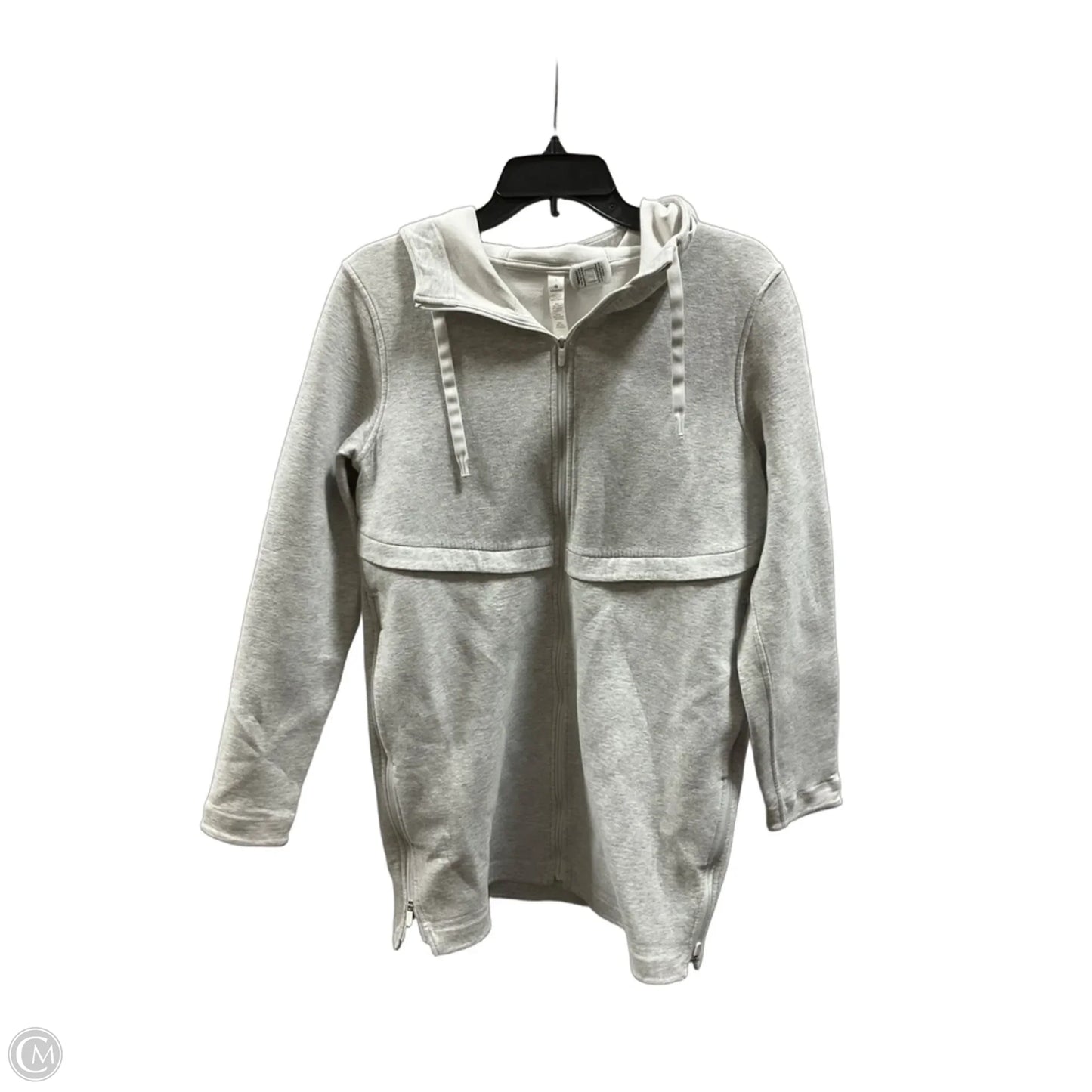 Athletic Jacket By Lululemon In Grey, Size: S