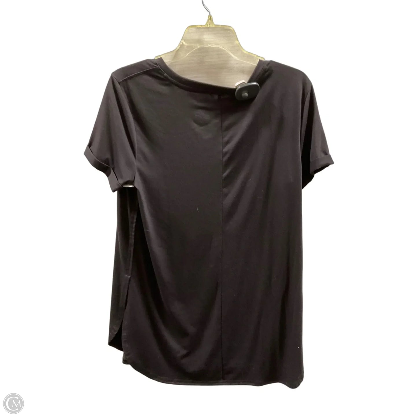 Athletic Top Short Sleeve By Tek Gear In Black, Size: M