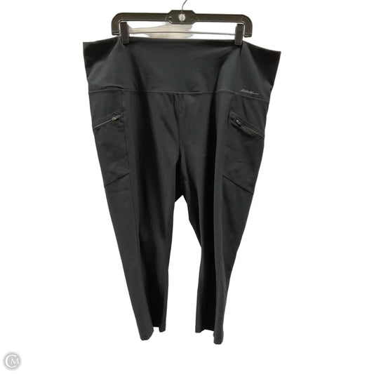 Athletic Capris By Eddie Bauer In Black, Size: 2x