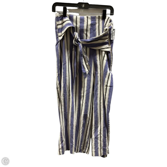 Pants Linen By Express In Striped Pattern, Size: 14