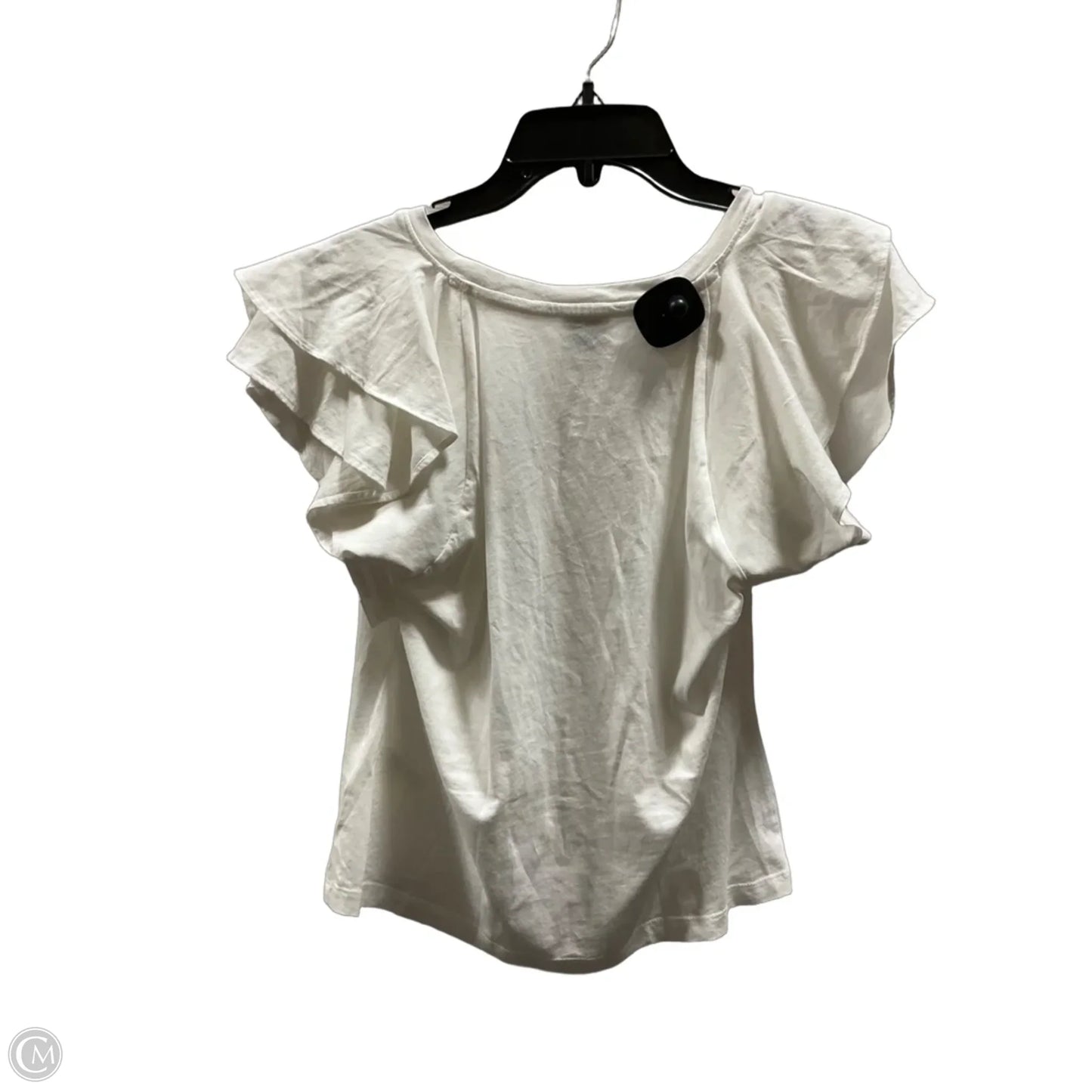 Top Short Sleeve Basic By Maeve In White, Size: M