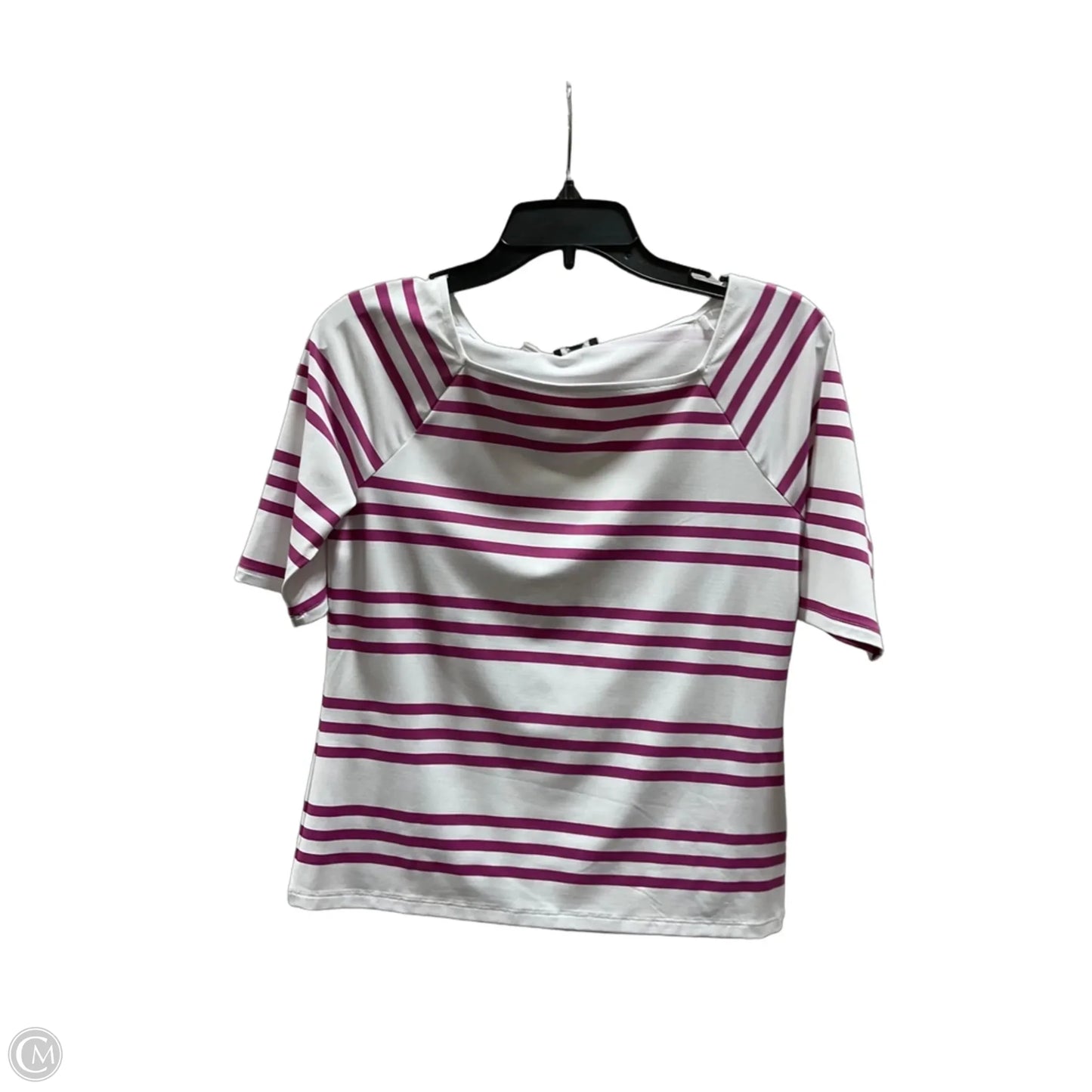 Top Short Sleeve By Talbots In Striped Pattern, Size: Sp