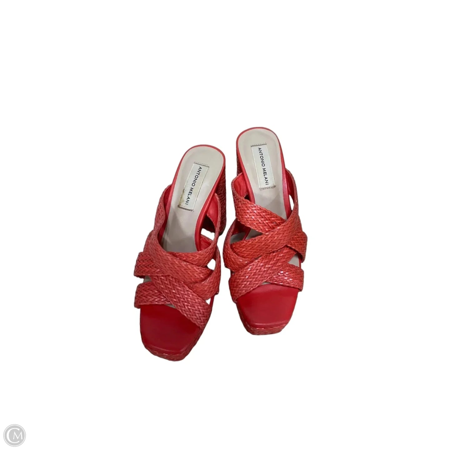 Sandals Heels Platform By Antonio Melani In Orange, Size: 6.5