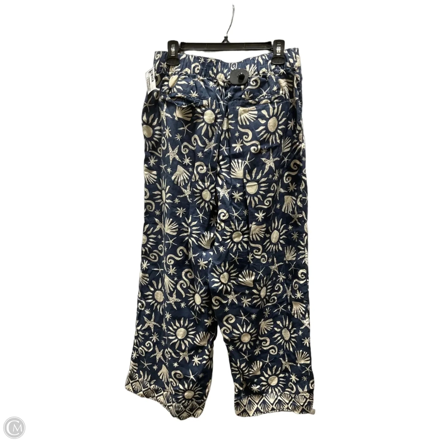 Pants Linen By C And C In Blue, Size: L