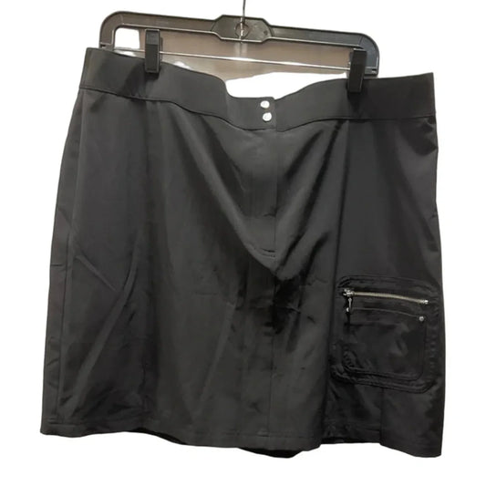 Athletic Skort By Chicos In Black, Size: Xl