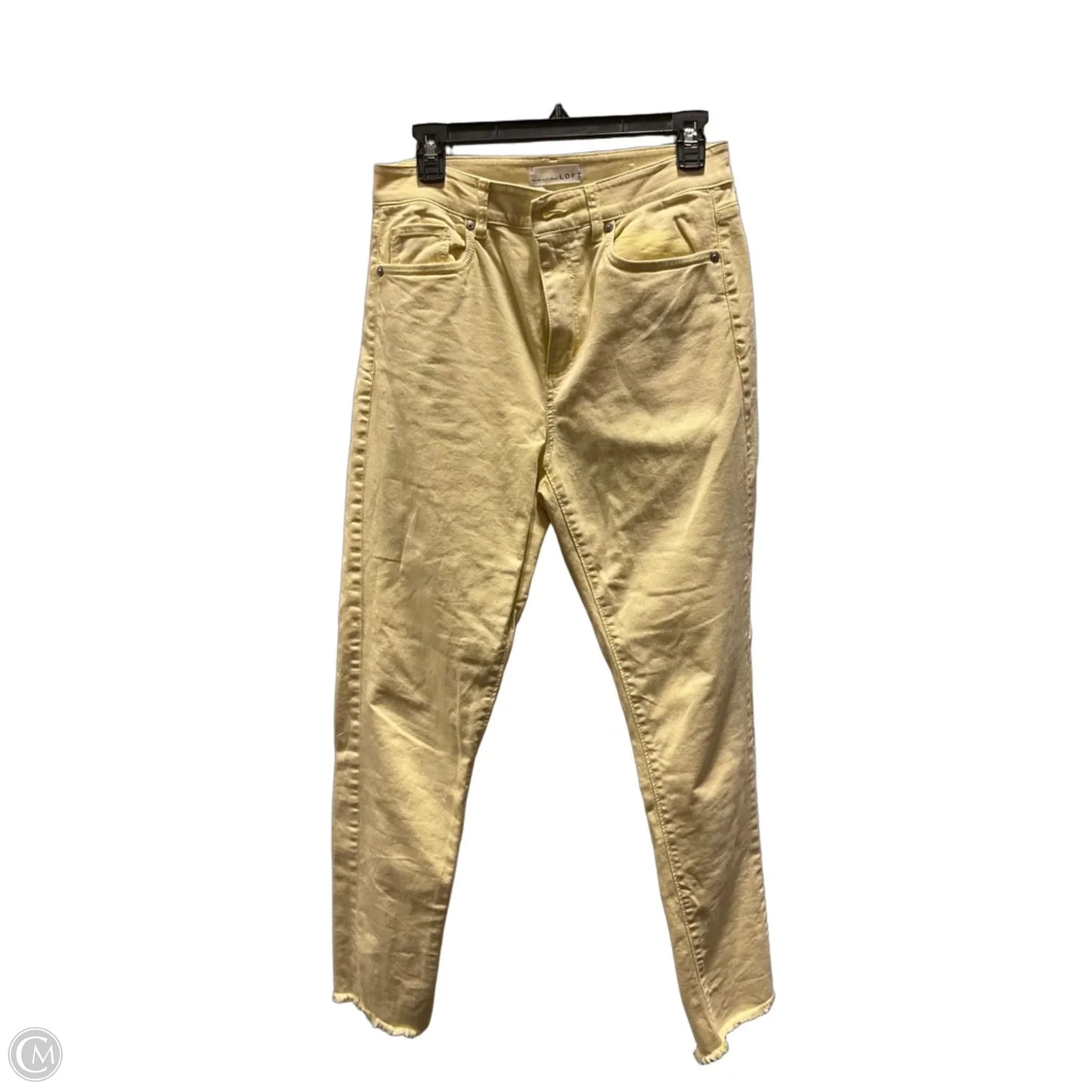 Jeans Skinny By Loft In Yellow, Size: 6