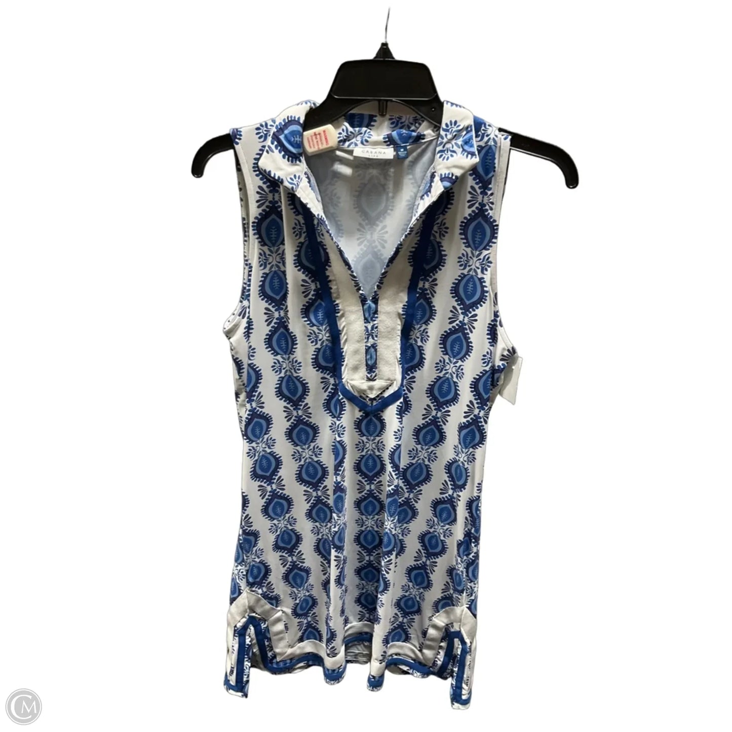 Dress Casual Short By Cabana Life In Blue, Size: M