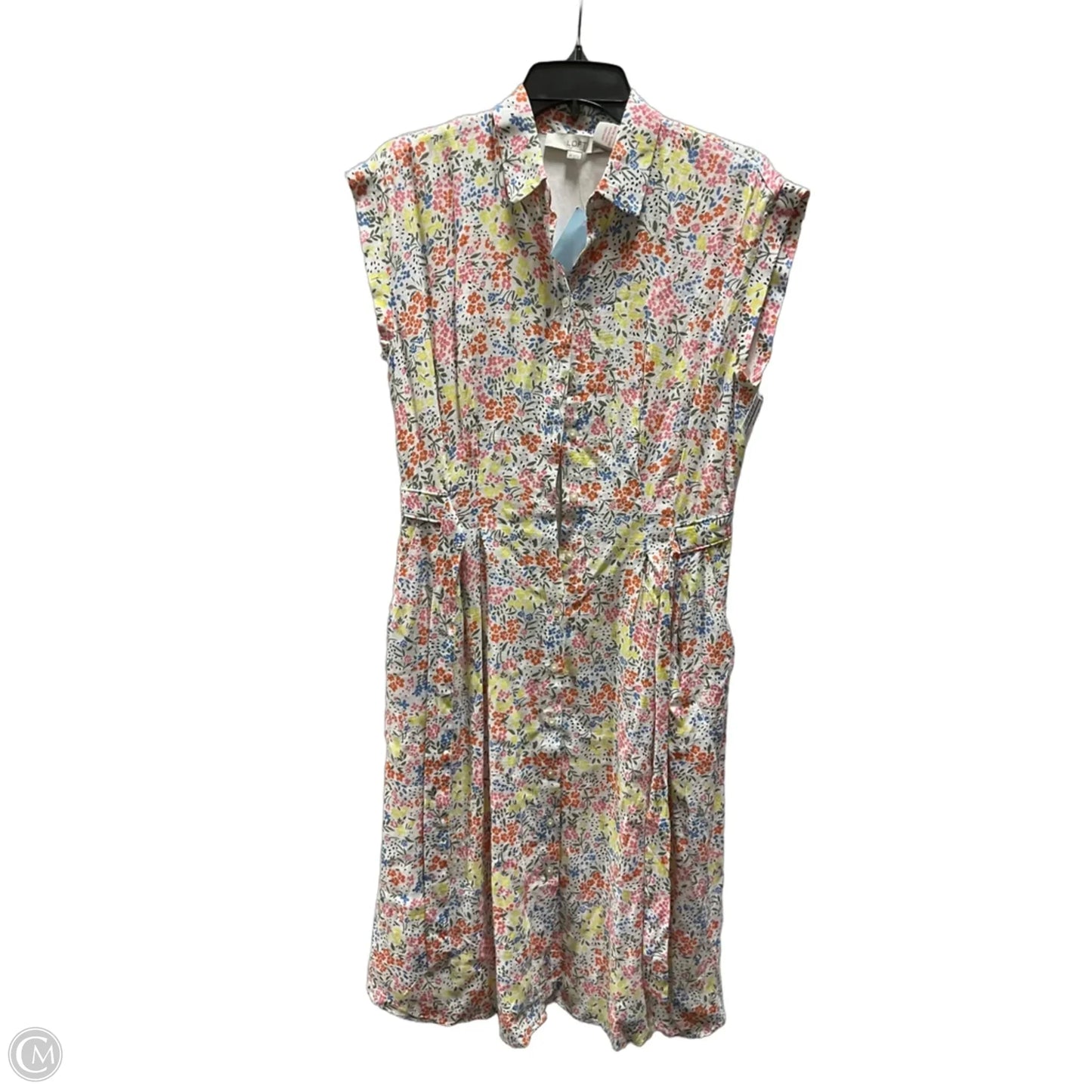 Dress Casual Maxi By Loft In Floral Print, Size: 4p
