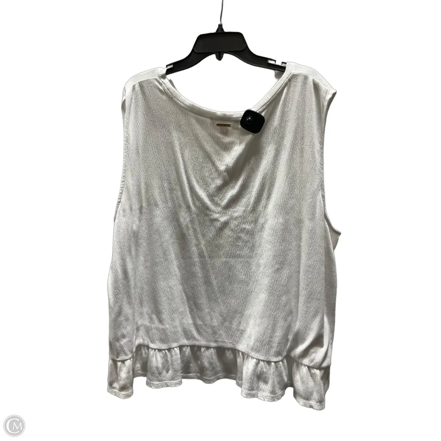Top Sleeveless By Michael By Michael Kors In White, Size: 3x