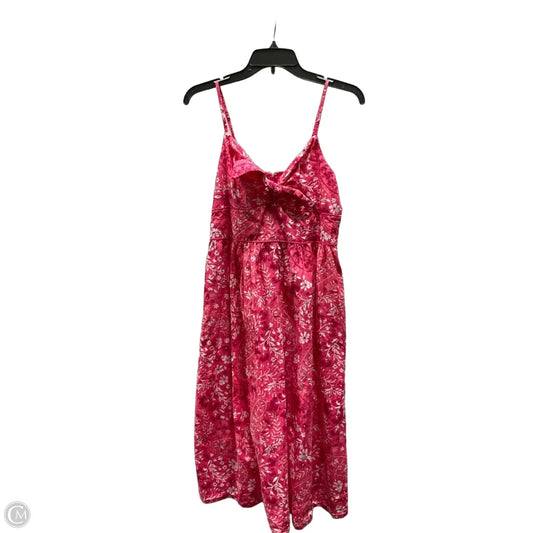 Dress Casual Midi By Loft In Pink, Size: M