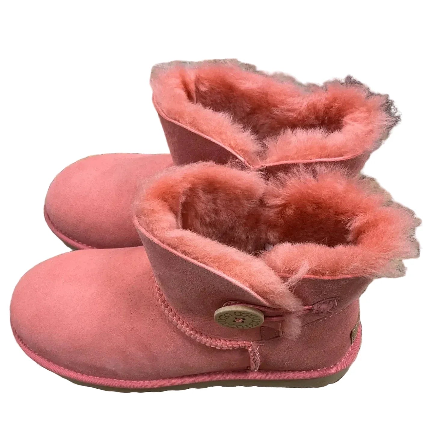 Boots Ankle Flats By Ugg In Pink, Size: 8