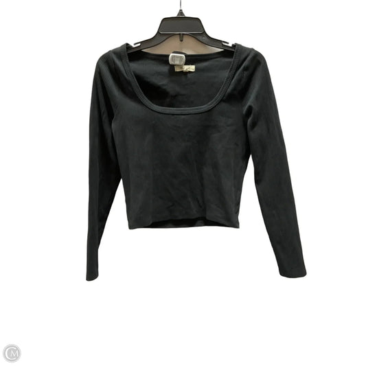 Top Long Sleeve By Madewell In Black, Size: M