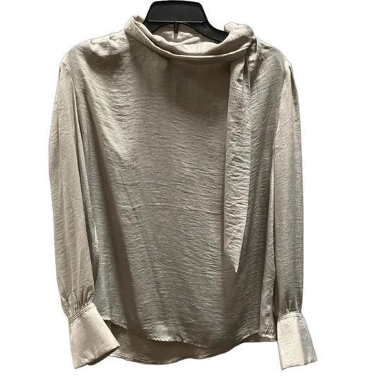 Top Long Sleeve By Banana Republic In Grey, Size: L