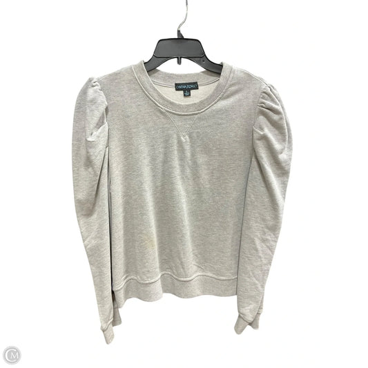 Sweatshirt Crewneck By Cynthia Rowley In Grey, Size: L