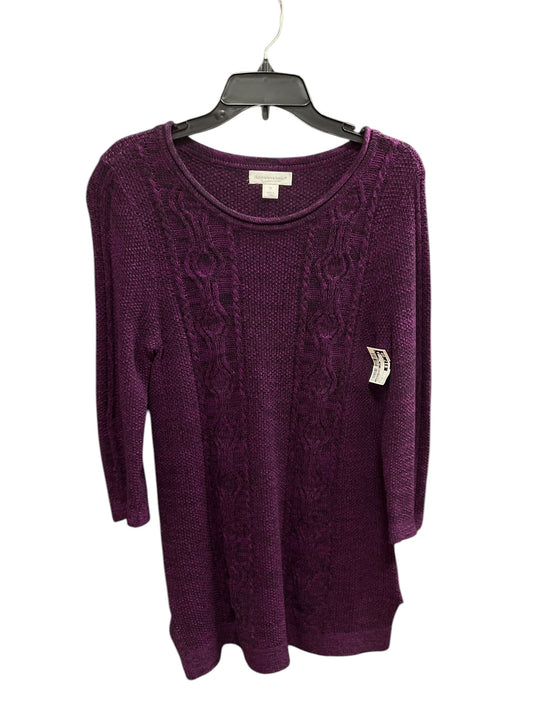 Sweater By Christopher And Banks In Purple, Size: M