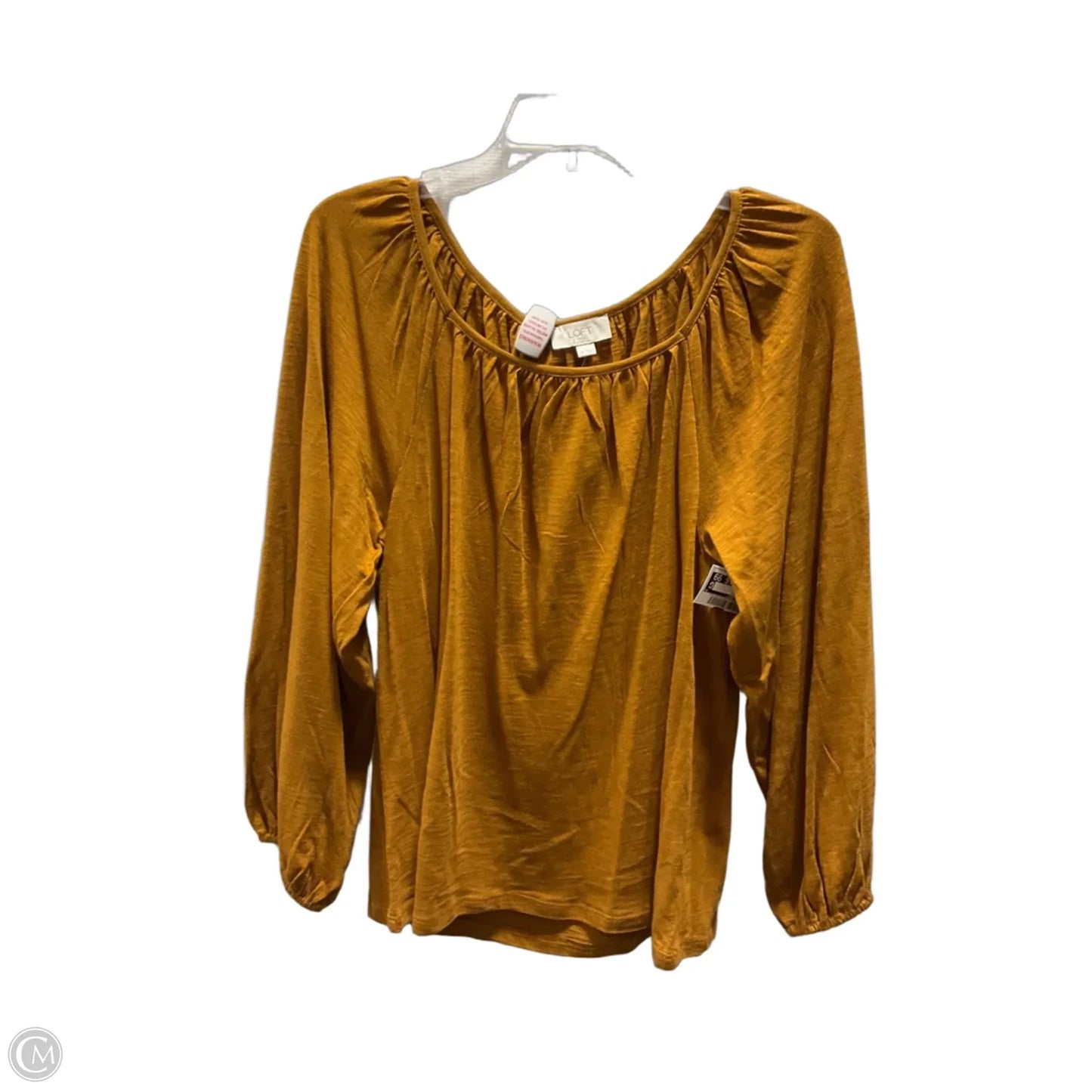 Top Long Sleeve By Loft In Yellow, Size: M