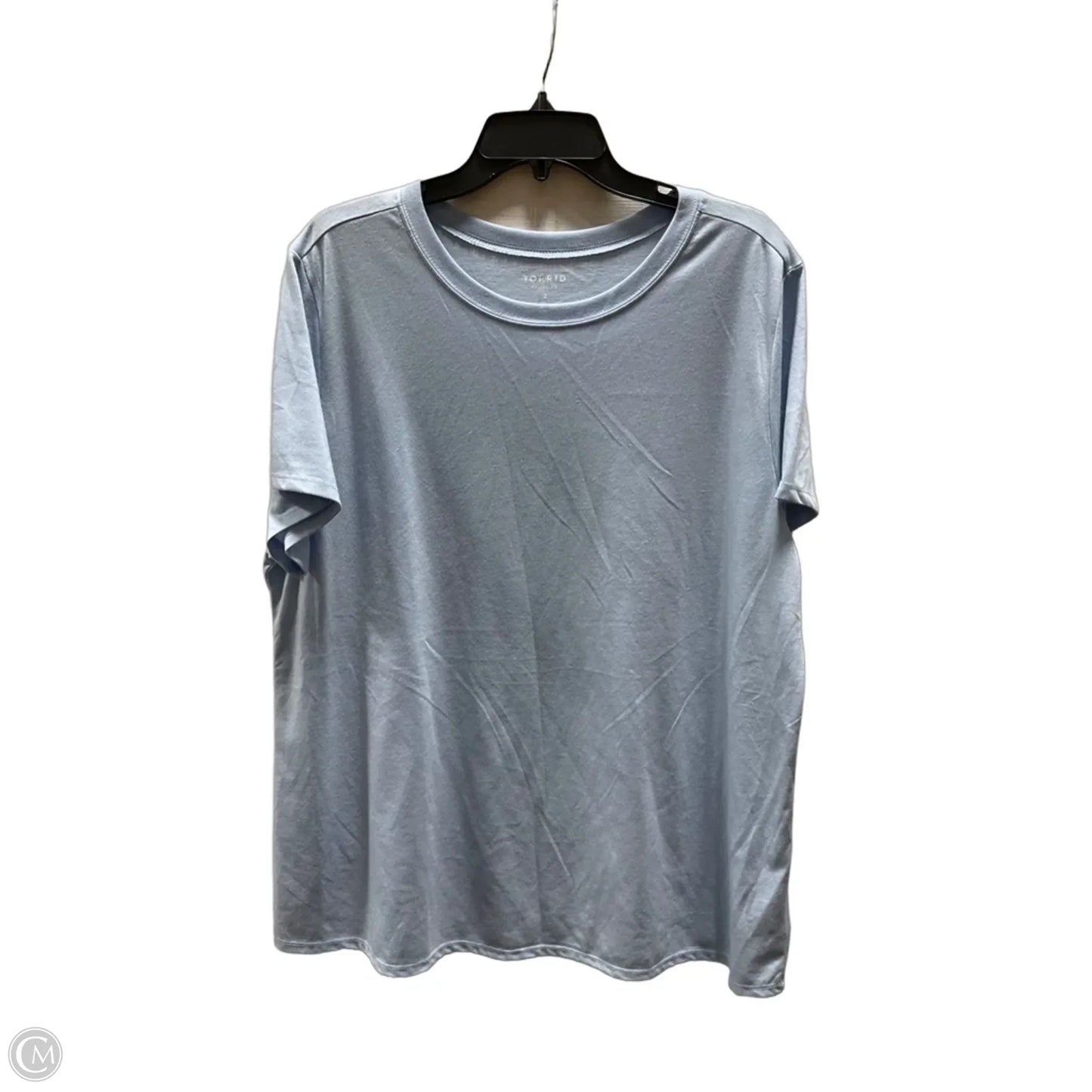 Top Short Sleeve Basic By Torrid In Blue, Size: 2x