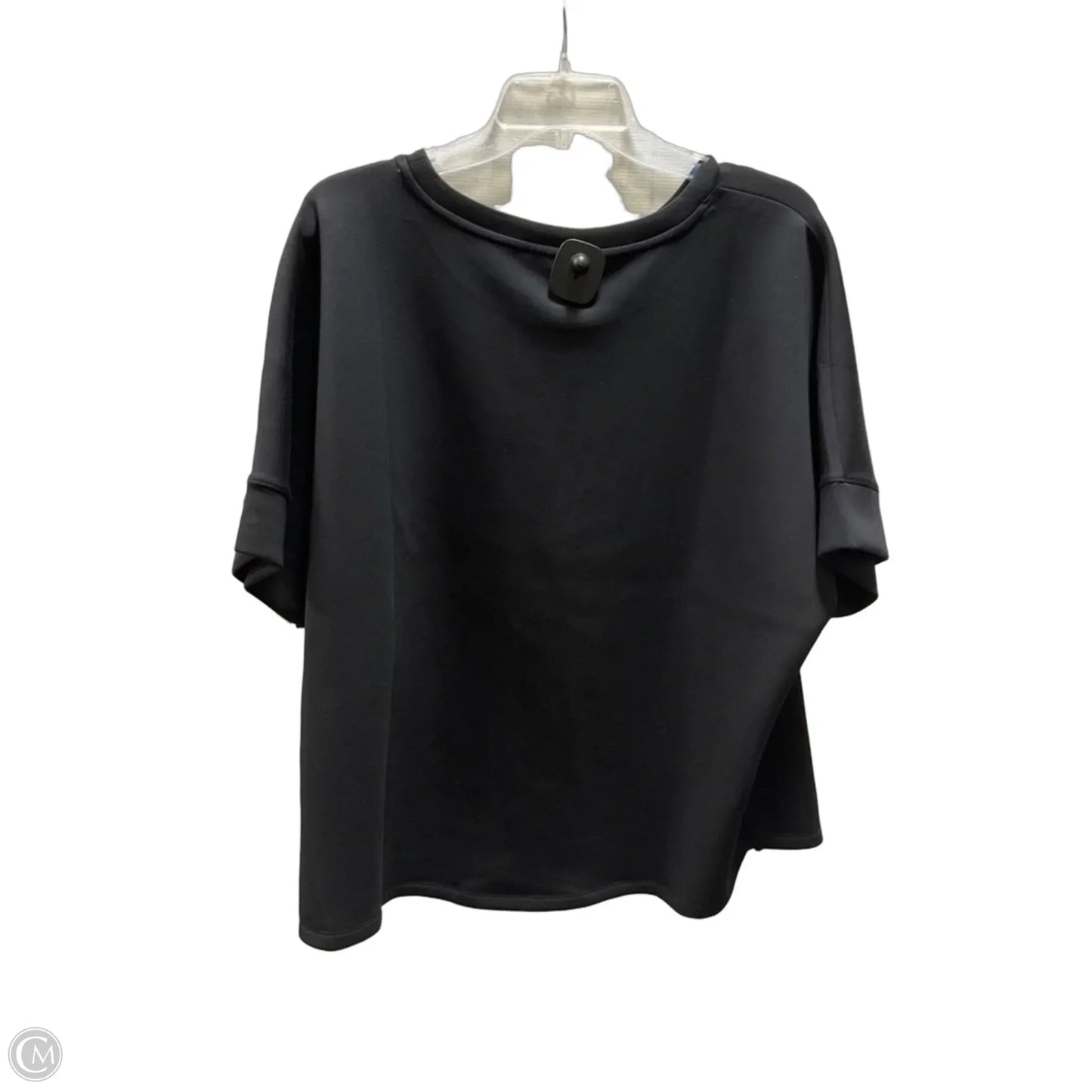 Top Short Sleeve By Talbots In Black, Size: Xl